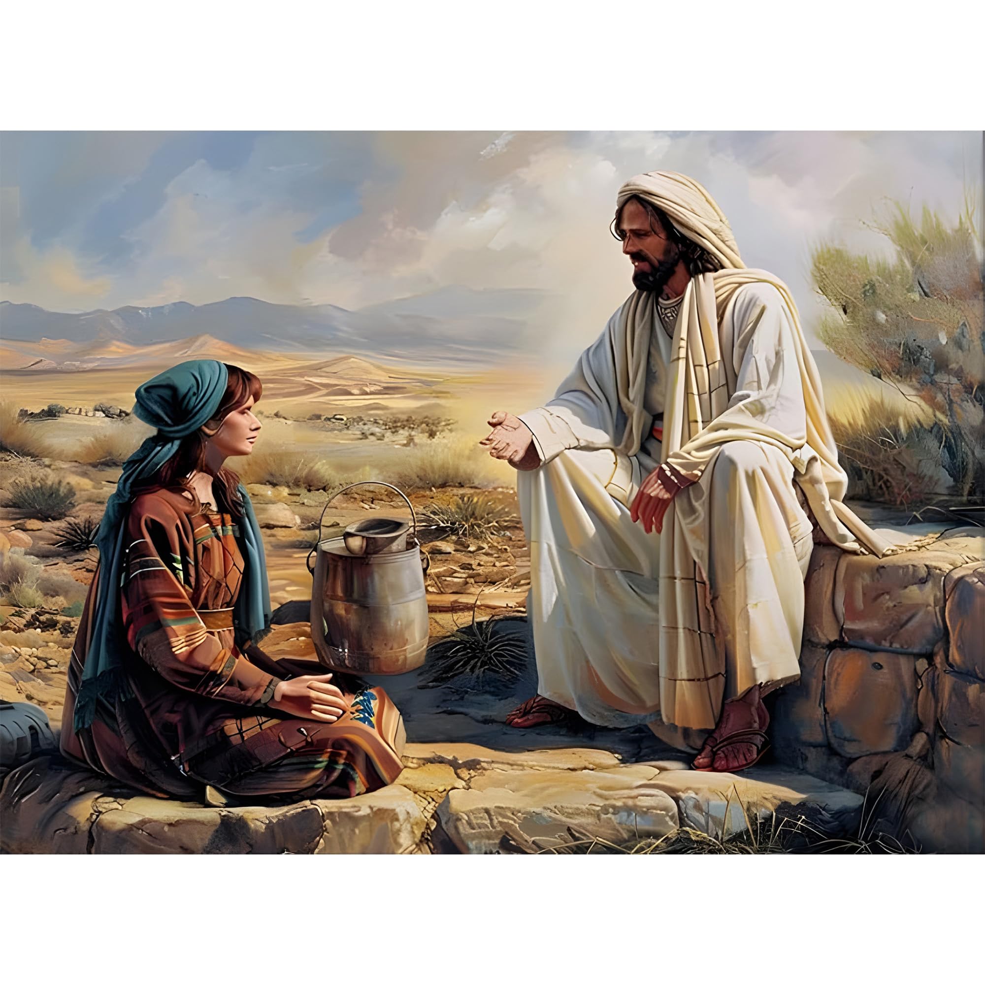 Amazon.co.jp: Ohhvvow Jesus ダイヤモンドアートペインティング