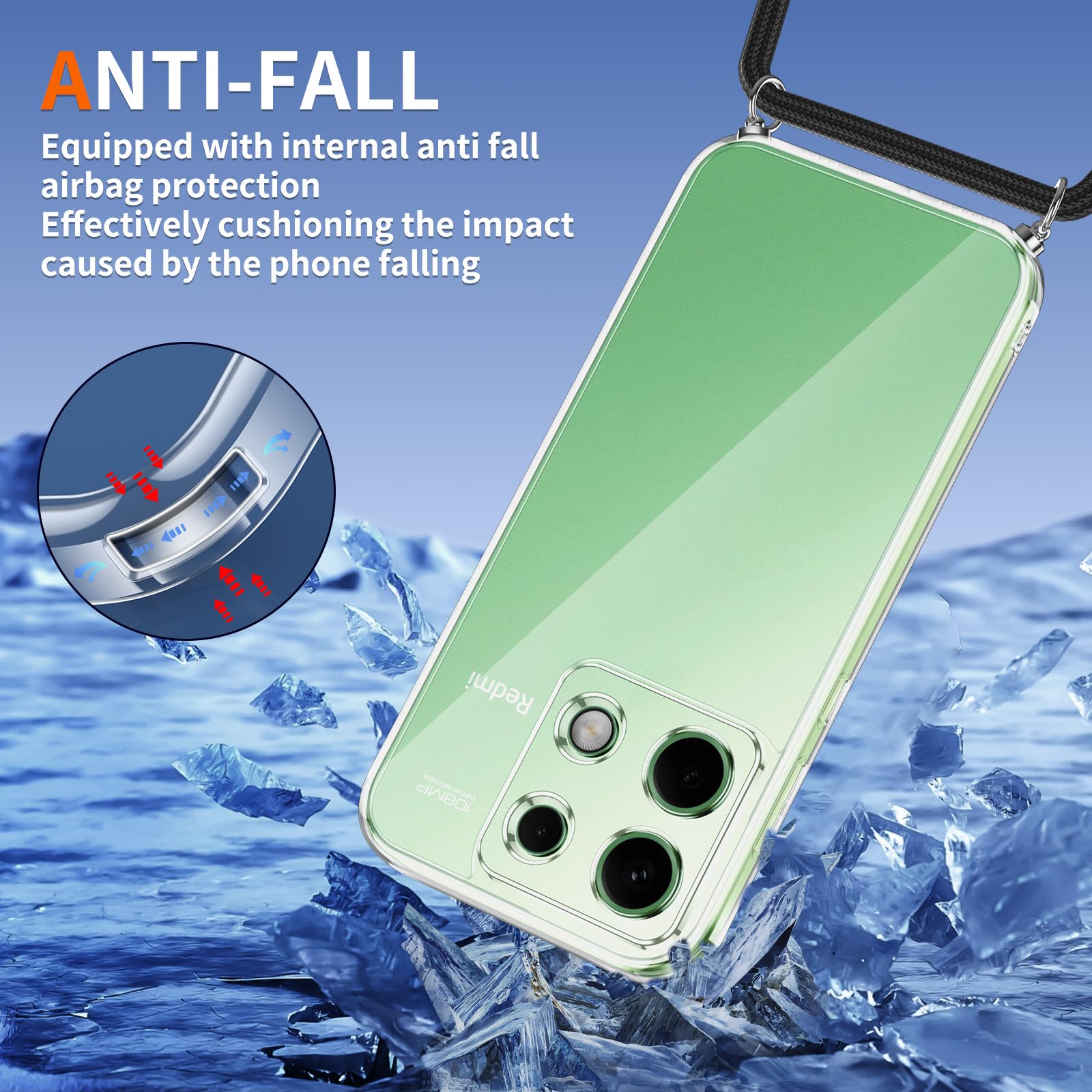 Xiaomi 14 Pro Plus Paekear Coque Pour Xiaomi 14 Pro Avec Cordon De Collier, Cover Coque Redmi 14 Pro Plus 5g