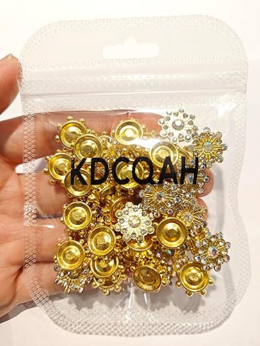 100 botones de diamantes de imitación para coser con diamantes de imitación, copos de nieve de 0.559 pulgadas, adornos para manualidades, joyas, disponible en Yaxa Guatemala