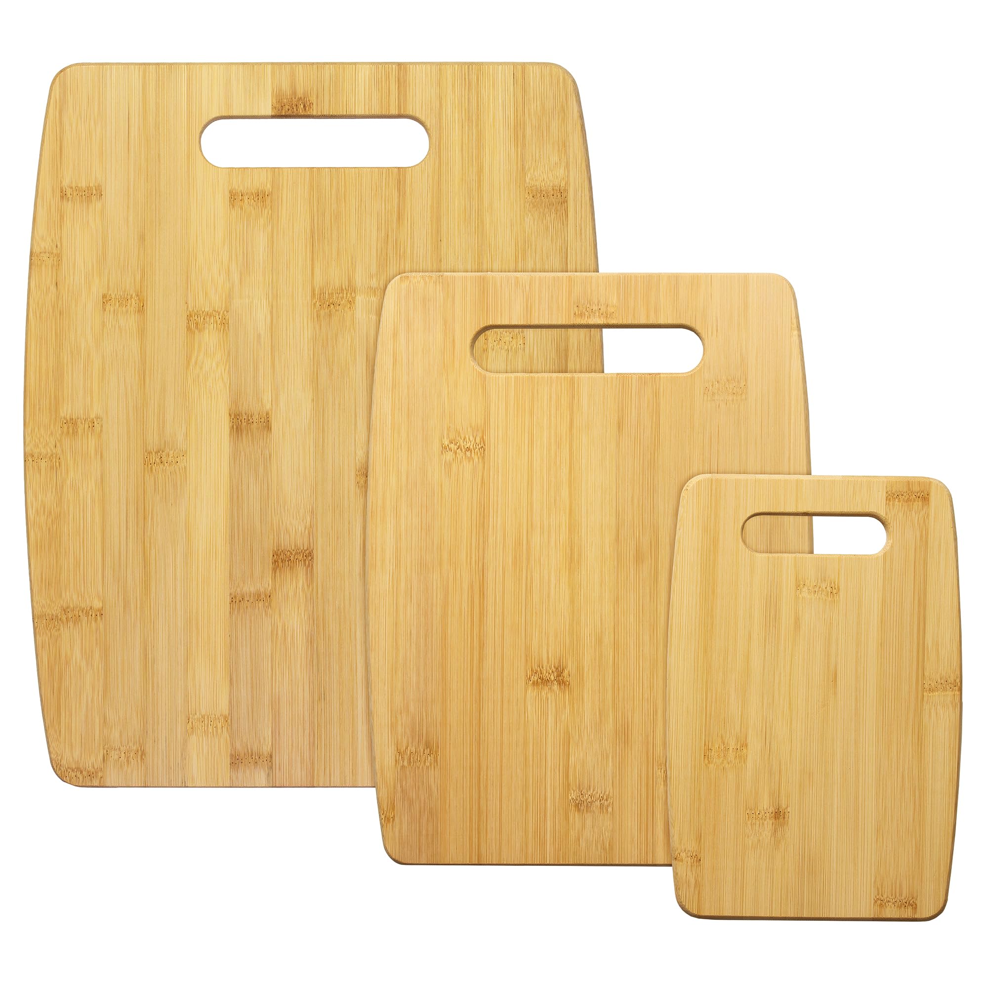 Totally Bamboo BA207920 - Juego de Tablas de Cortar, 3 Unidades