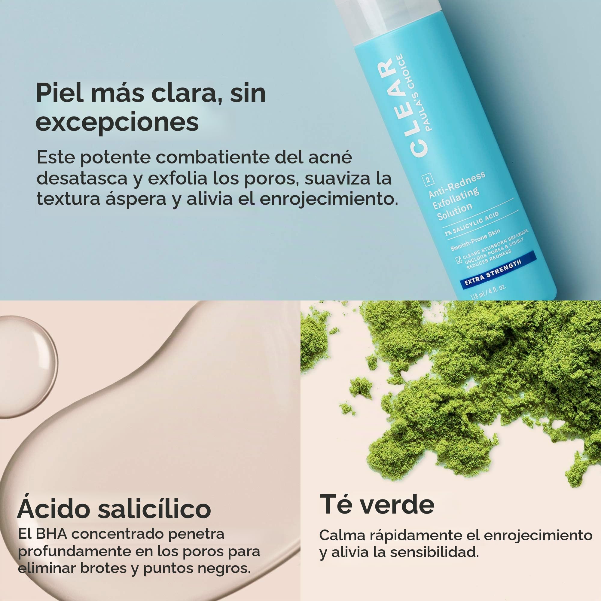Paula's Choice 2% Exfoliante Extra Fuerte, Pieles Mixtas a Grasas, 118 ml