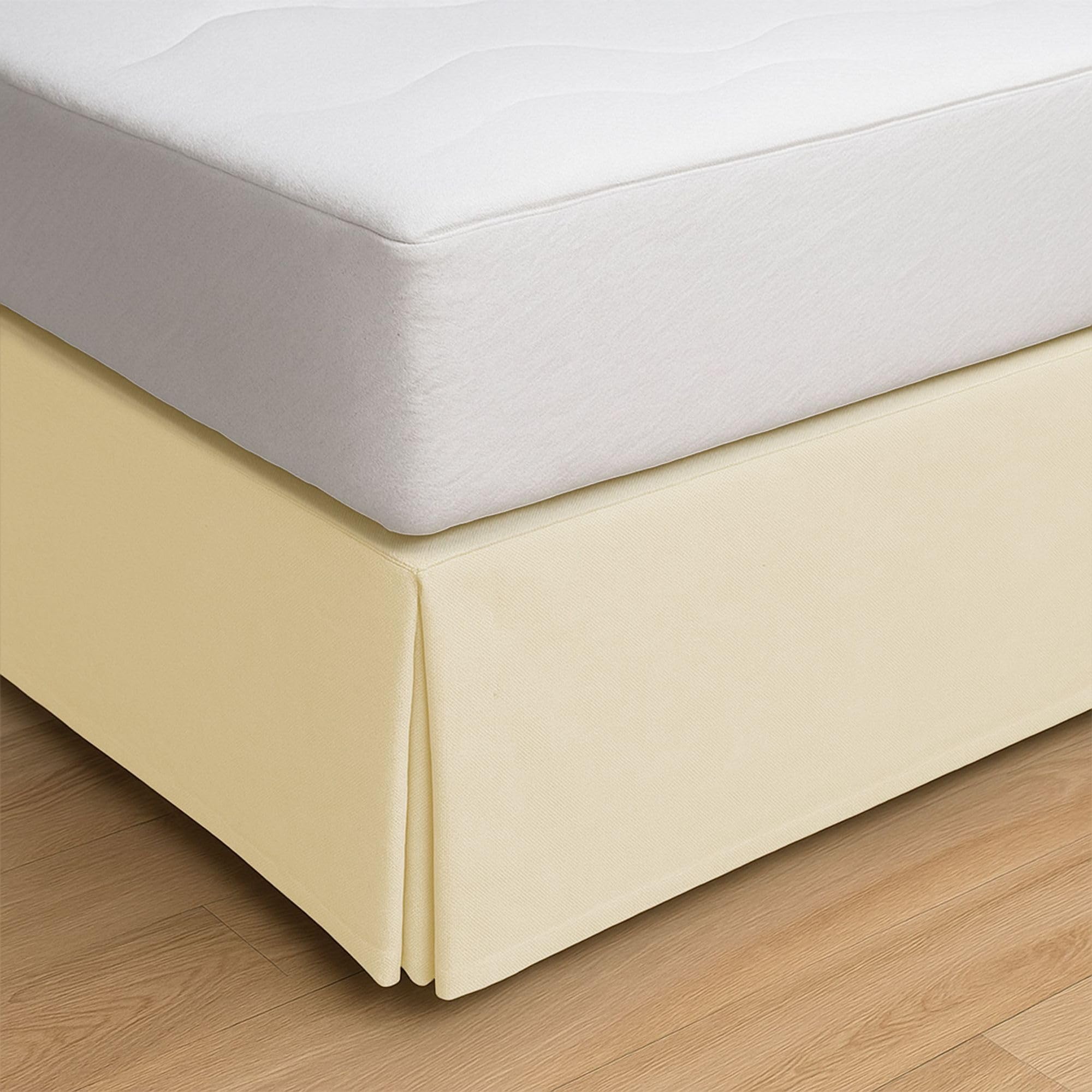 ECOMMERC3 Bettüberwurf für Betten mit 160 cm Breite, Bettgröße 160 x 190/200 cm, beige Passform, rutschfest und atmungsaktiv, 100% Made in Spain