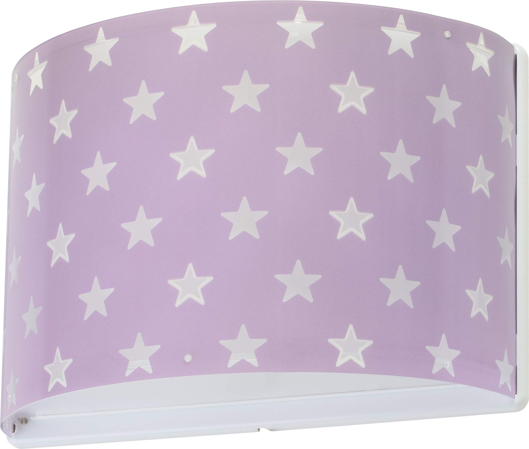 Dalber kinder Wandlampe, Kinderlampe Wandleuchte kinderzimmer Sterne Stars Malve, 81218E, E27