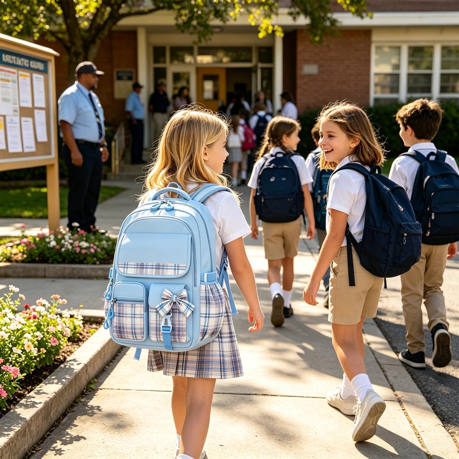Zaini Per Bambine E Ragazze Impermeabile Multitasche Cerniera Liscia | Zaino Bambini Grandi Porta Libri Per Studenti Adolescenti Medie Viaggio Outdoor Campeggio Escursionismo Weekend Road Trip