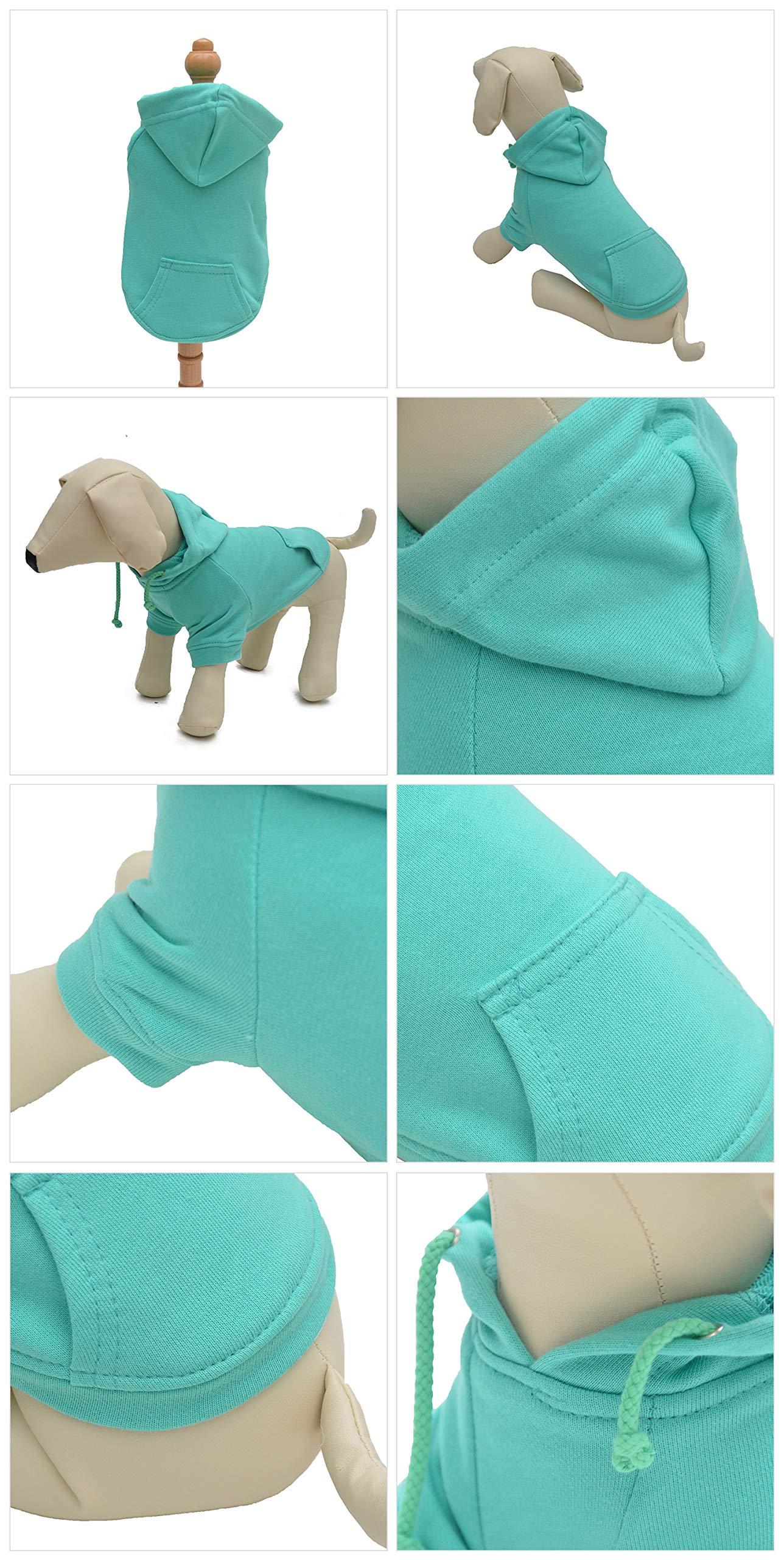 Abrigo Perro Cachorro Negro Sudadera Con Capucha Para Perro De Algodón - Tallas Desde XS Hasta XXL, Color Negro, Unisex Your Name