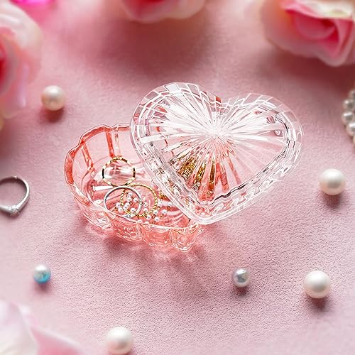 Miniatura 9 de Tarro de cristal con tapa, tarro de cristal en forma de melón para aperitivos, recipiente decorativo para galletas, aretes, almacenamiento para