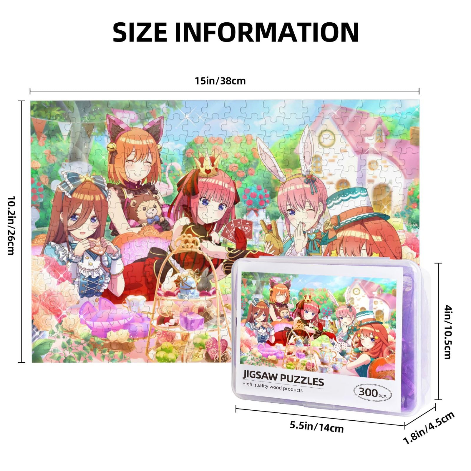 Amazon.co.jp: パズル 300ピース 五等分の花嫁 木製 ジグソーパズル