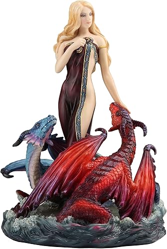 Miniatura 1 de Veronese Design 7 7/8 pulgadas James Ryman Dragon Bathers resina pintada a mano estatua fantasía decoración del hogar