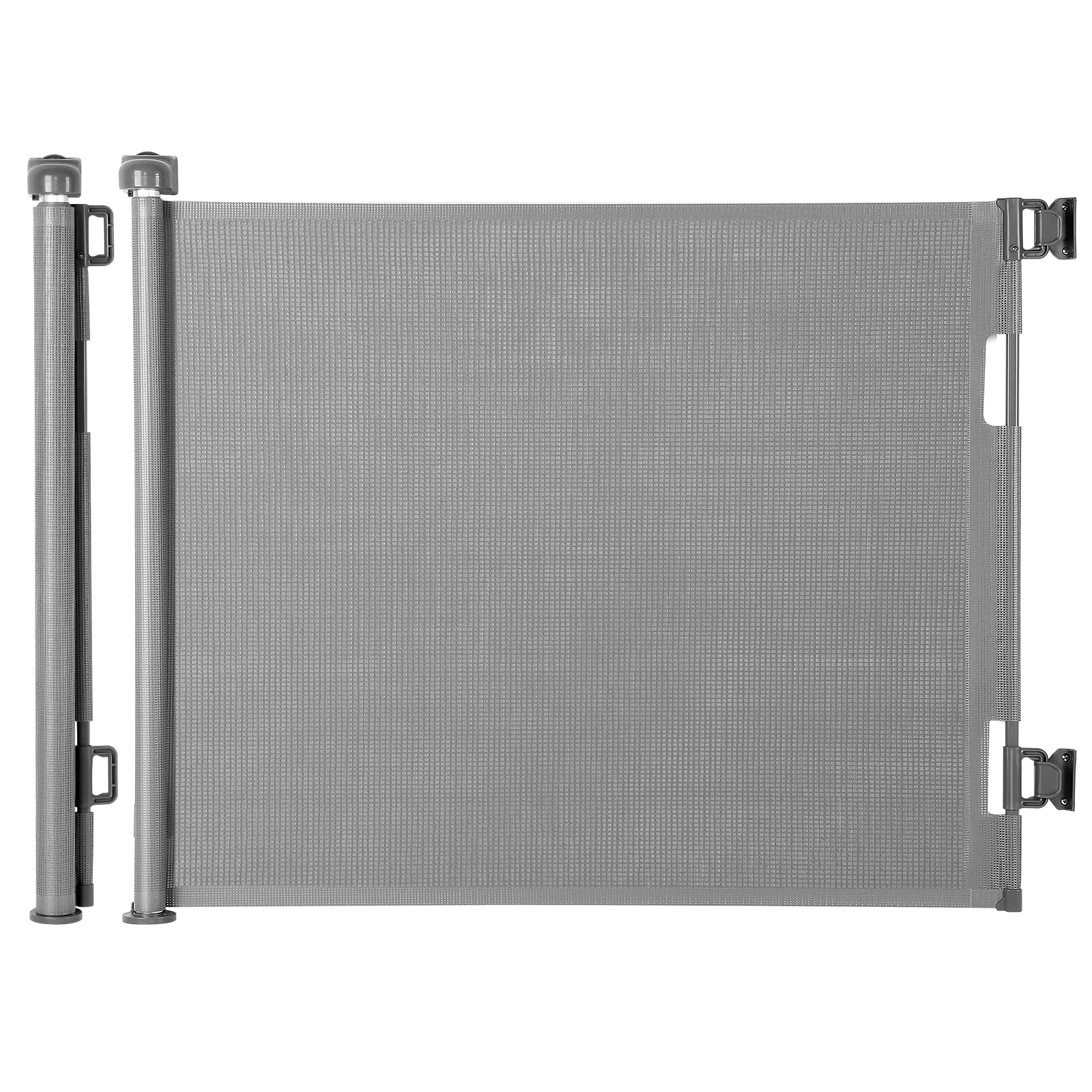 Retractable Baby Gate, Extra Wide Safety Kids or Pets Gate, 33" Tall, Extends to 55" Wide, Mesh Safety Dog Gate for Stairs, Indoor, Outdoor, Doorways, Hallways