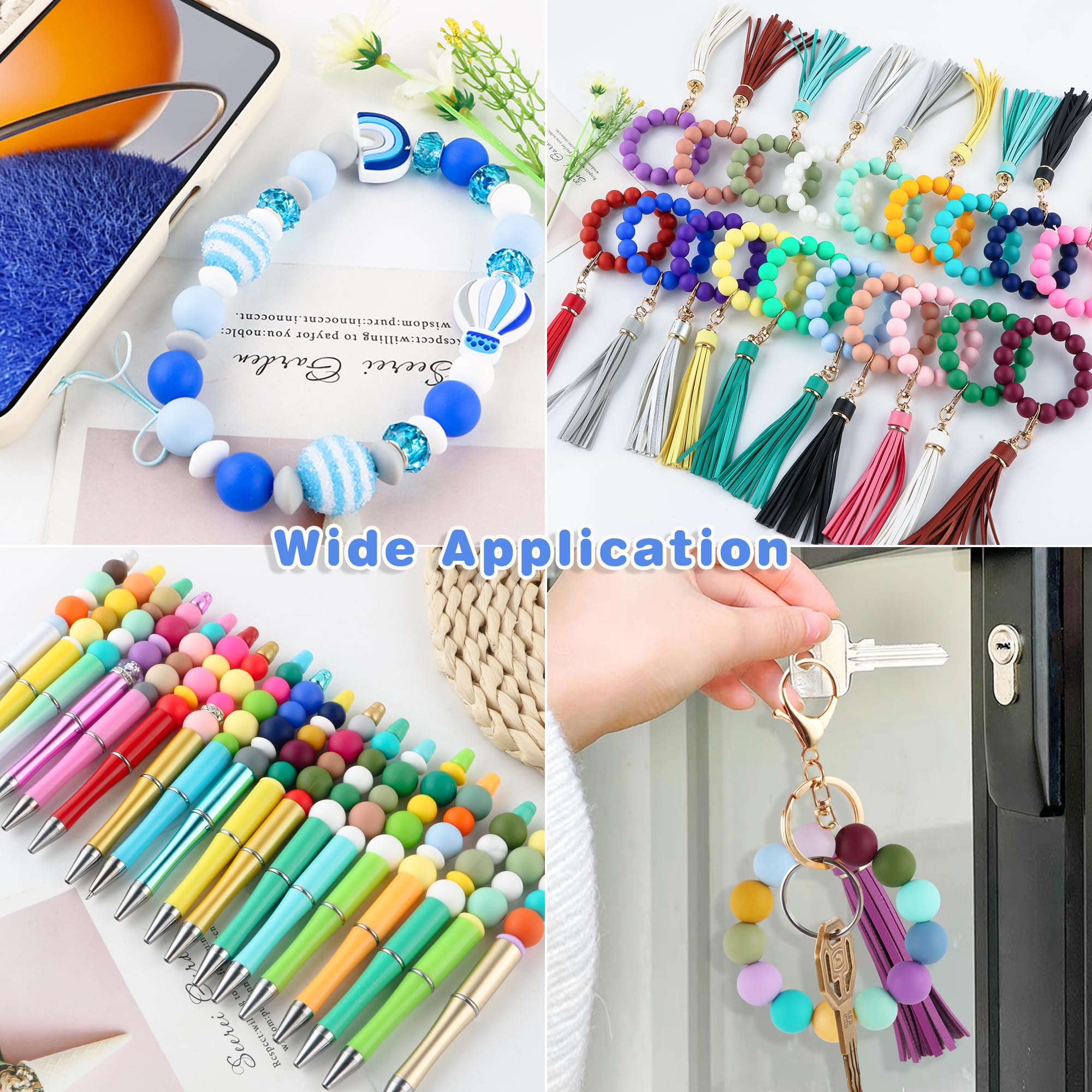 Hotop Lot De 1056 Perles En Silicone Pour La Fabrication De