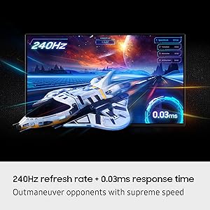 SAMSUNG 27-inch Odyssey QD-OLED G8 (G81SF), 4K, 240Hz, Gaming Monitor, 0.03ms Response Time, DisplayHDR True Black 400, AMD FreeSync Premium Pro, Ergonomic Stand, LS27FG810SNXZA, 2025