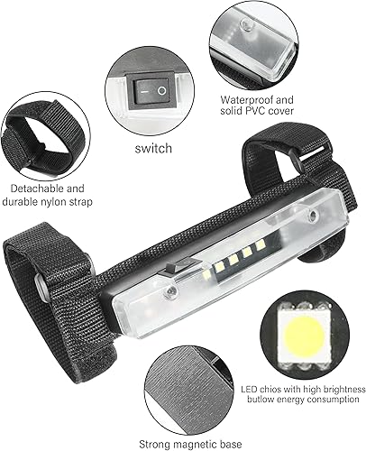 Miniatura 3 de RACOONA Luz de cúpula UTV, luz interior UTV, luz LED universal para montaje en barra enrollable, accesorios de automóvil, luz interior de cúpula