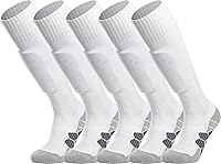 APTESOL Knee High Soccer Socks - Cushioned Moisture-Wicking Athletic Socks for Kids Youth Adults (1/3/5 Pairs)