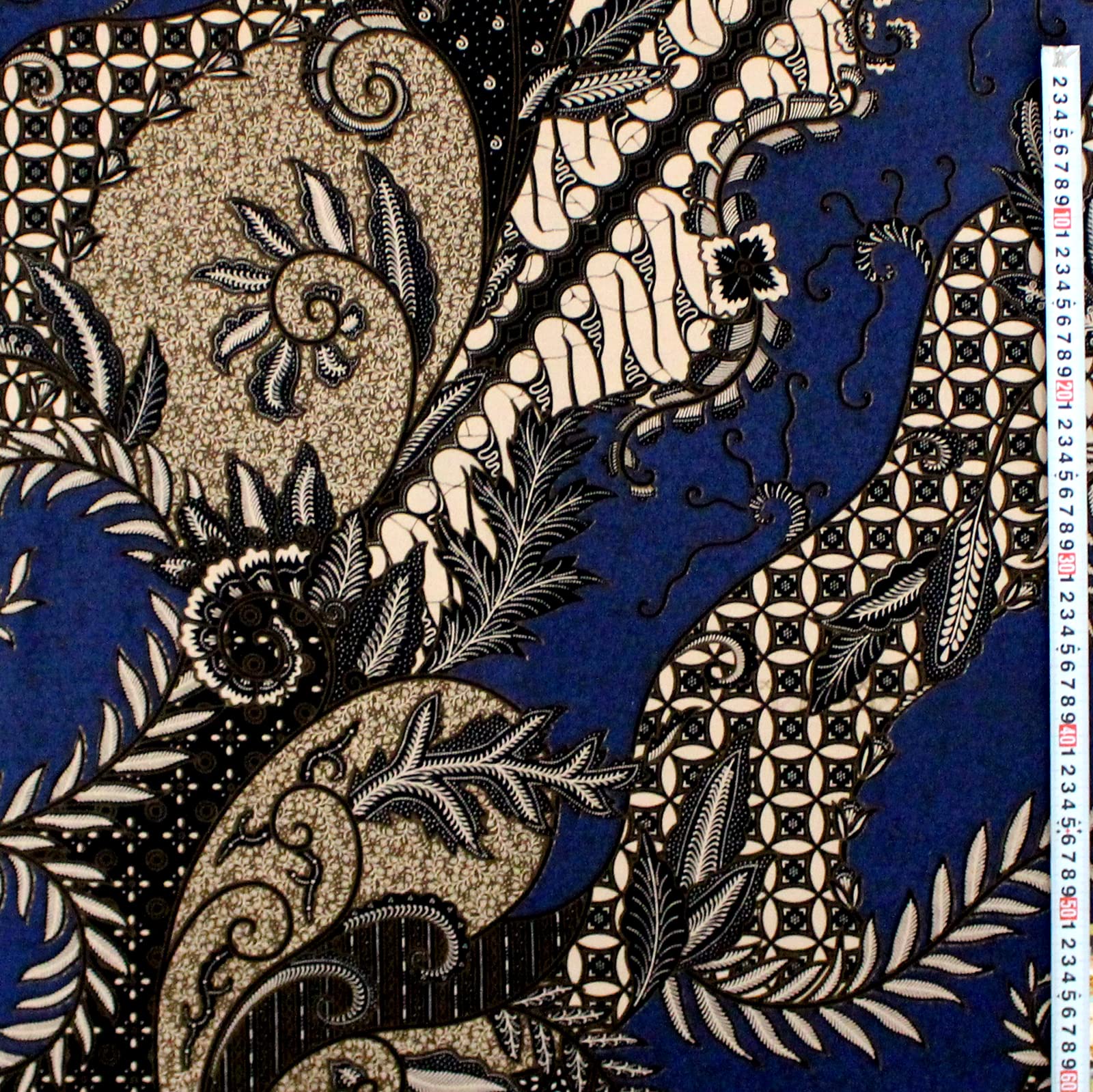 生地　バティック【希少】手描き ろうけつ染め 生地 バティック【希少】手描き ろうけつ染め 希少 ろうけつ染め