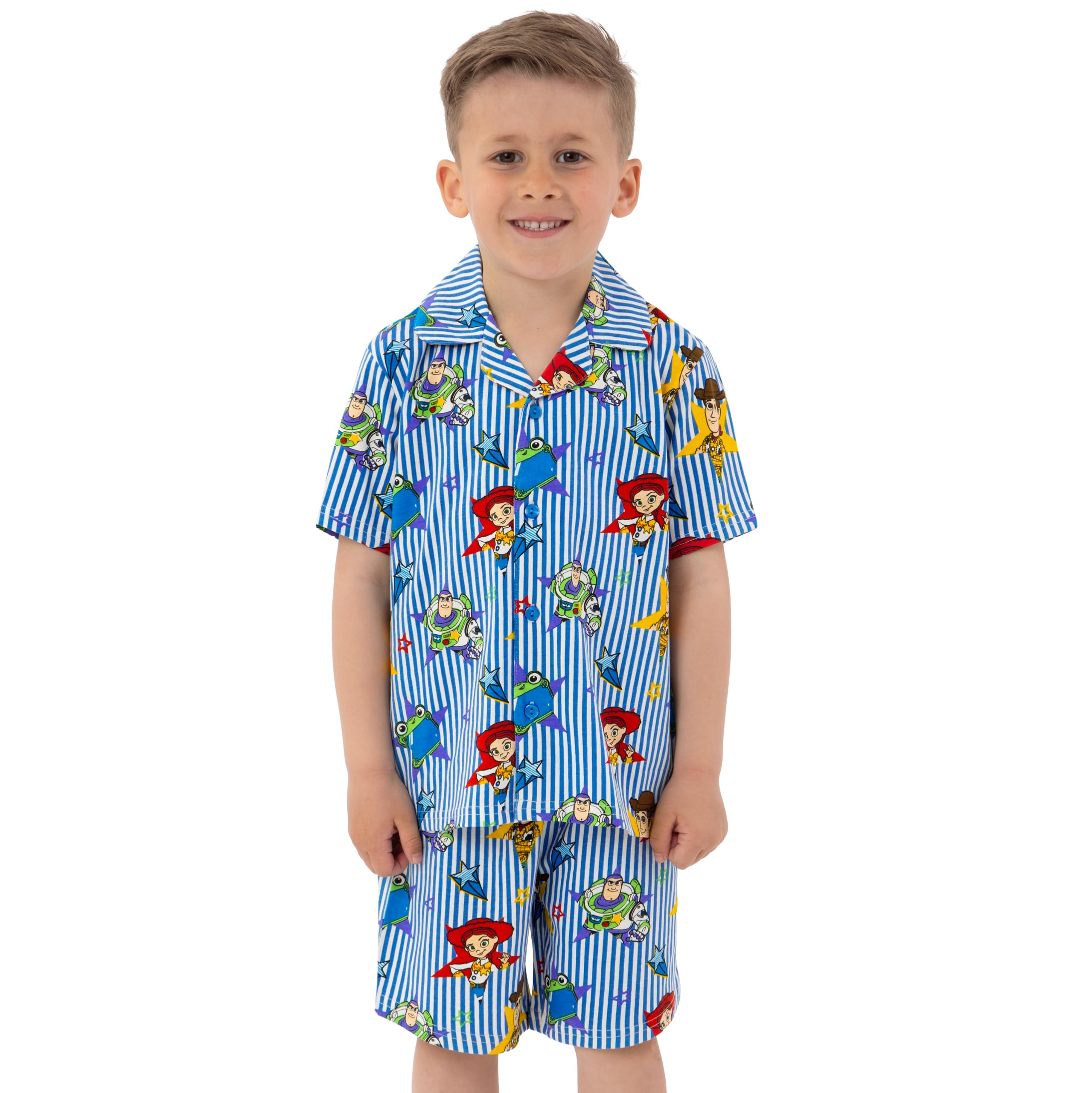 Disney Pyjama Toy Story, Pyjama Buzz L'Éclair, Woody Et Jessie, Pyjamas Manche Court pour Enfant