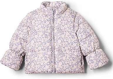 Amazon Essentials x Sofia Grainge Toddlers and Baby Girls' Taffeta Puffer Jacket