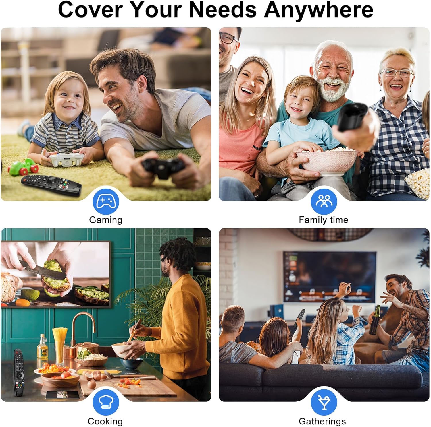 Reemplazo de voz para control remoto de Samsung Smart TV, nuevo y mejorado BN59-1266A para control remoto Samsung, para televisores Samsung con función de voz.
- imagen 3