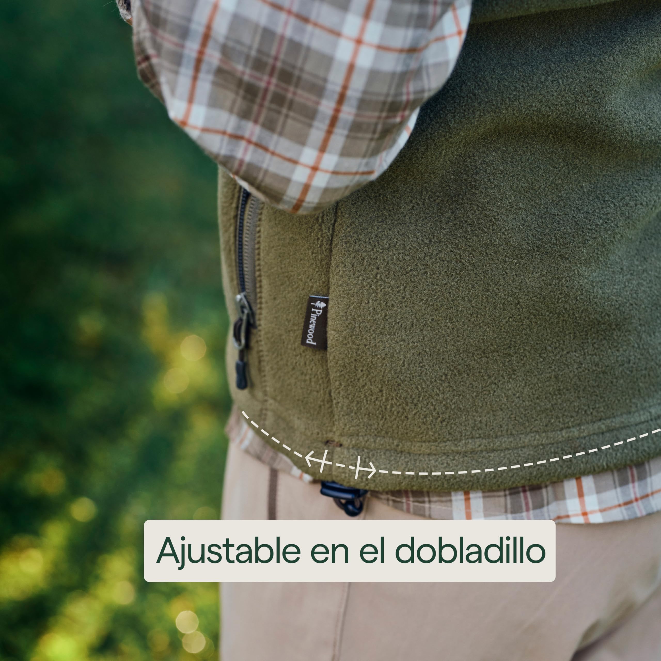 Pinewood Chaleco Forro Polar Mujer - Chaleco de Mujer de Forro Polar - Chaqueta Sin Mangas Mujer Fabricado 100% con Restos de Telas - Chaqueta Mujer Invierno para Caza y Senderismo al Aire Libre