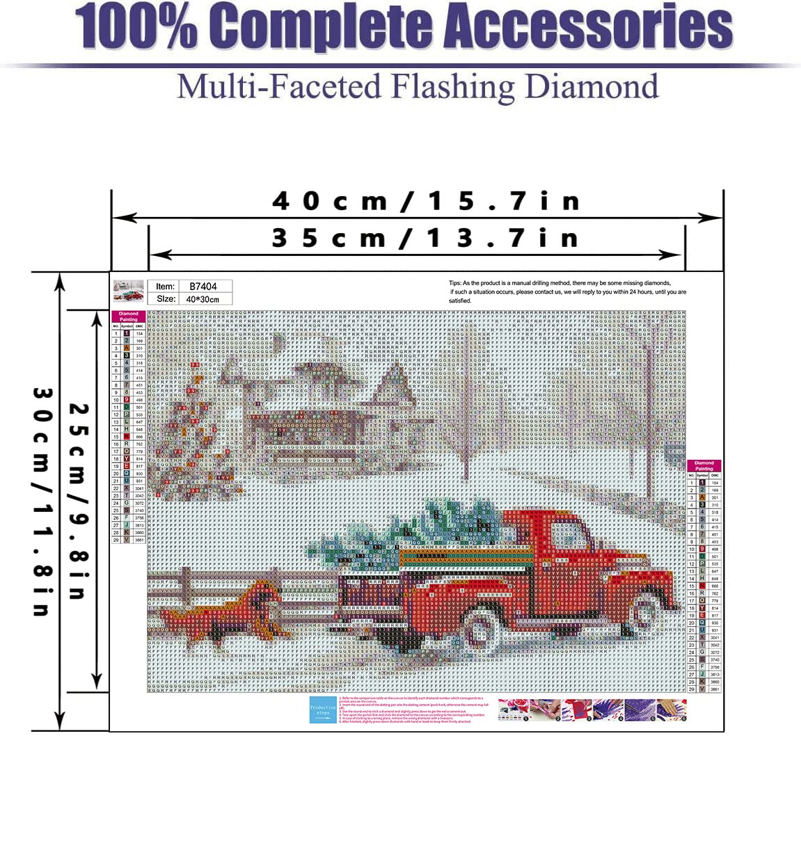 Diamond Painting Kit – DIY 5D Diamantbild, 30x40 Cm, Für Entspannung & Wanddekoration