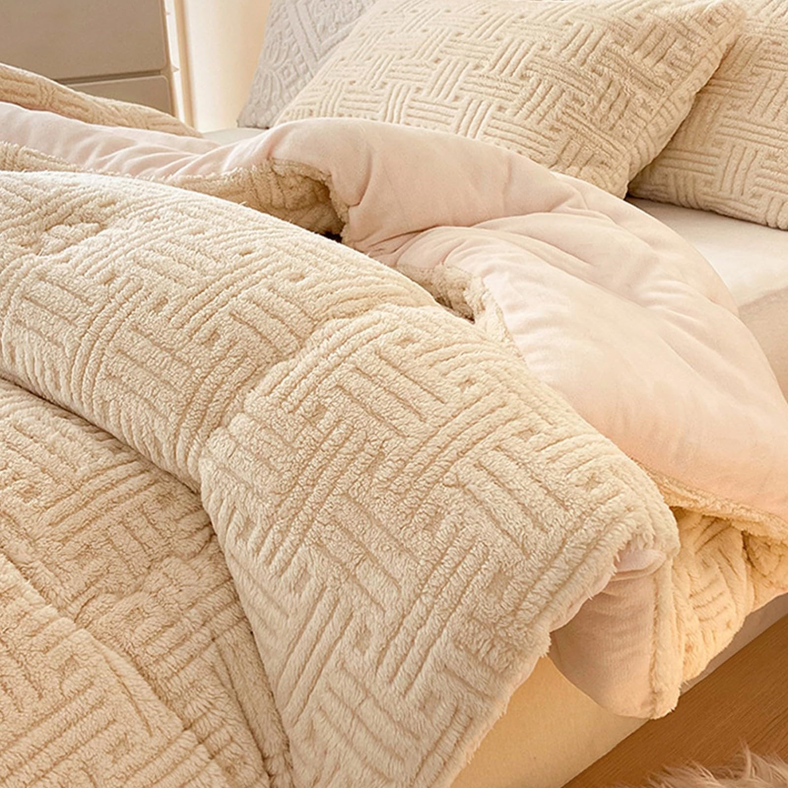 XHCTNN Colcha Cama 150 Invierno Modernas - EdredóN Invierno Cama 150 VellóN De Doble Cara - Colchas Edredones Modernas(A,220 * 240cm/4.0kg)