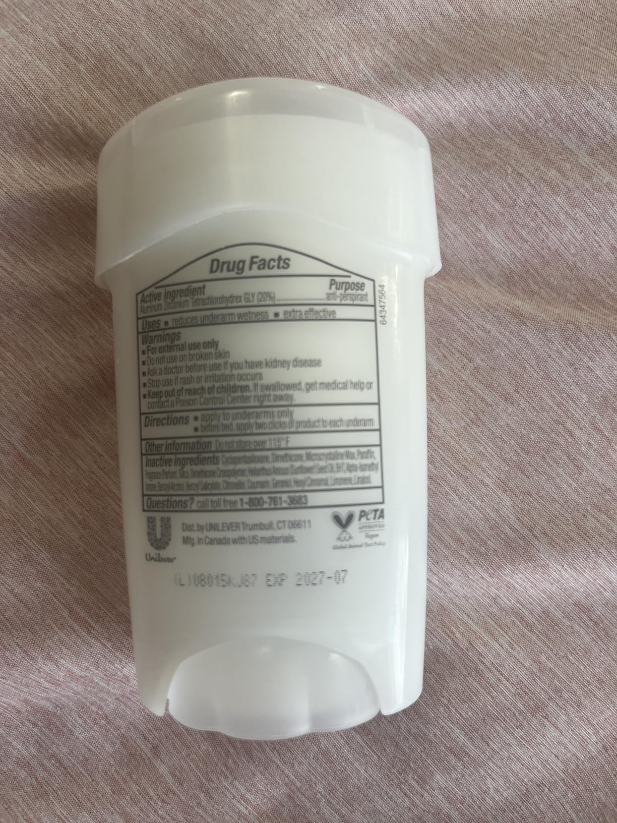 Unilever Dove Clinical + Care Clinical Protection Antiperspirant Cool Essentials with Nourishing Serum 96 Hour Odor Protection 1.7 oz