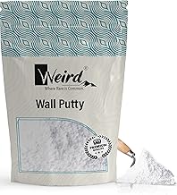 WEIRD Wall Putty Powder For Art & Craft | | Walls | | Holes | | Clay Art | | DIY | | Painting | | Crack Filler | | Coating | | Tiles | | Construction | | Universal Adhesive | | Multiple Uses |(400 GM)