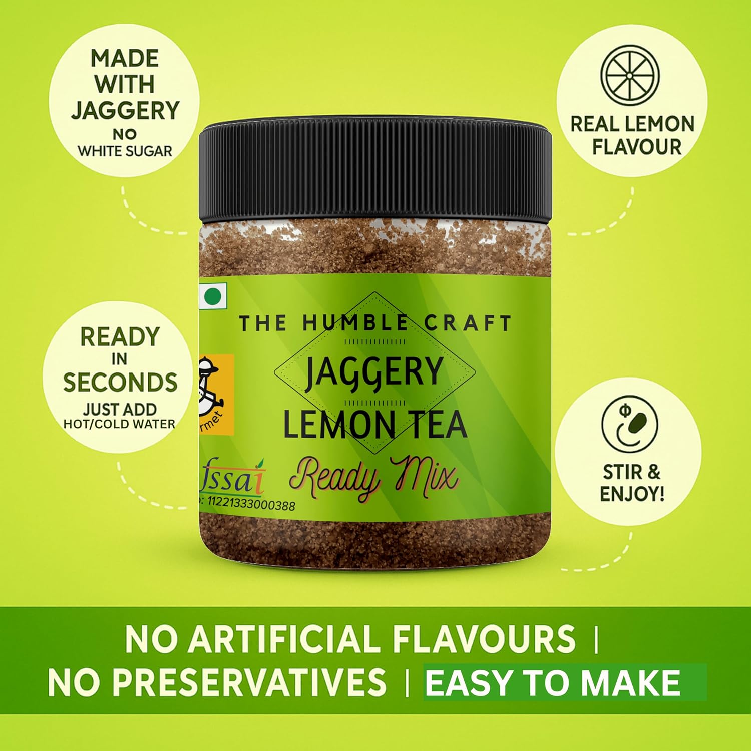 Buy Now The Humble Craft Lemon Tea Ready Mix With Jaggery - Sugar Fr... 8 Buy Now The Humble Craft Lemon Tea Ready Mix With Jaggery - Sugar Fr...