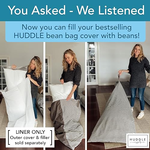 Miniatura 3 de Huddle Supply Co Funda para puf de diseñador para puf tamaño XL