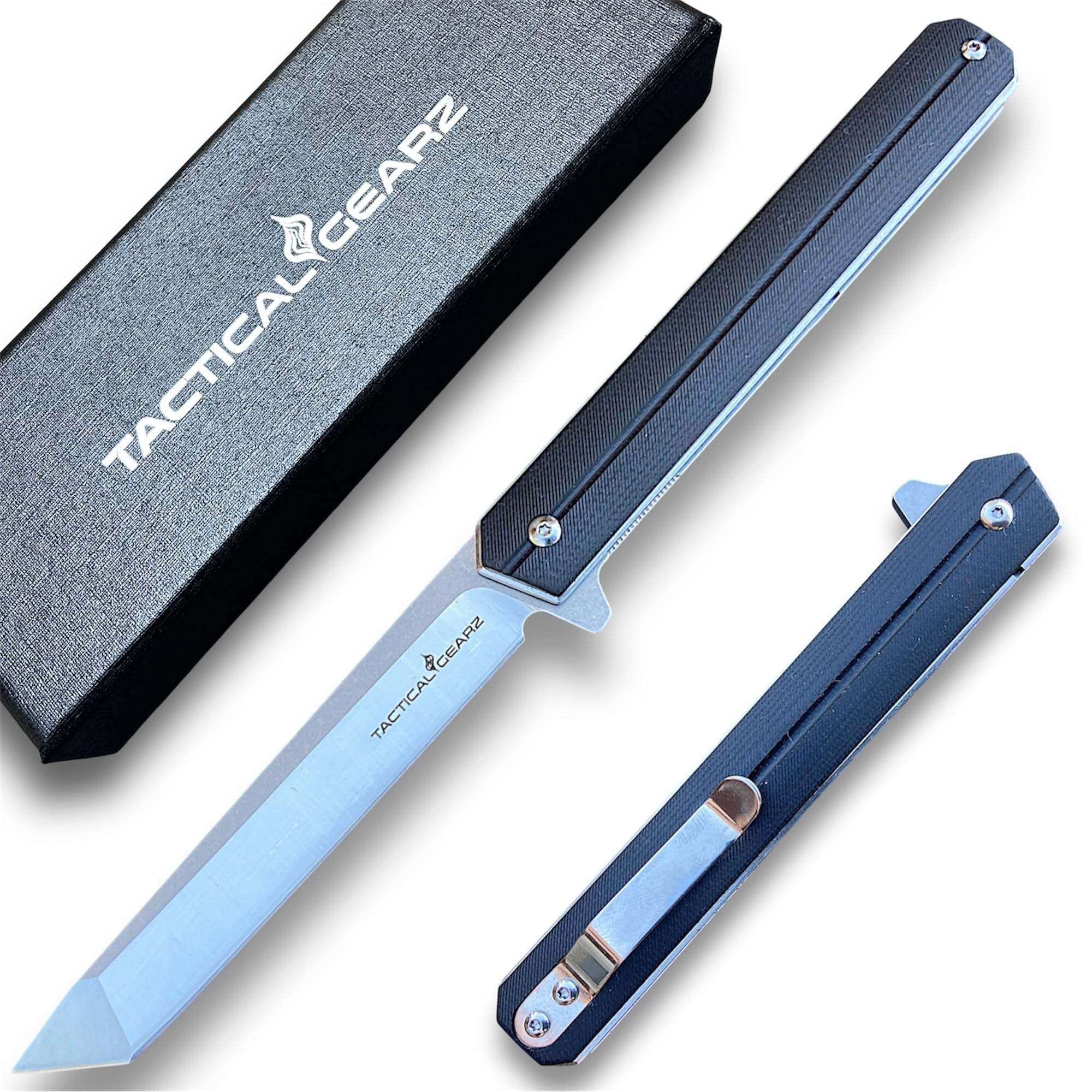Amazon.com : TACTICAL GEARZ Pocket Knife for EDC, G10 Handle, D2