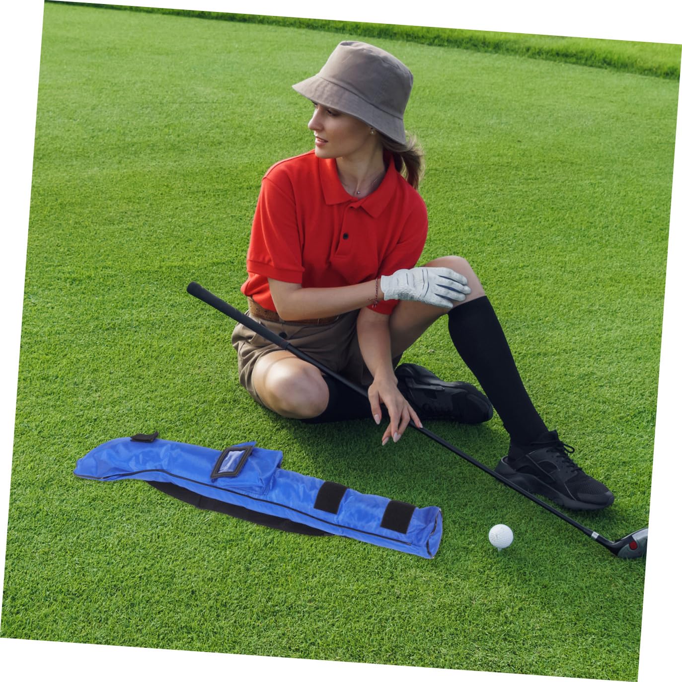 Golfbag Tragbare Golftasche mit Reißverschluss Leicht Robust für Jungen und Mädchen Vielseitige Clubtasche zum Schutz und Transport von Golfschlägern Einfach zu Reinigen Langlebig