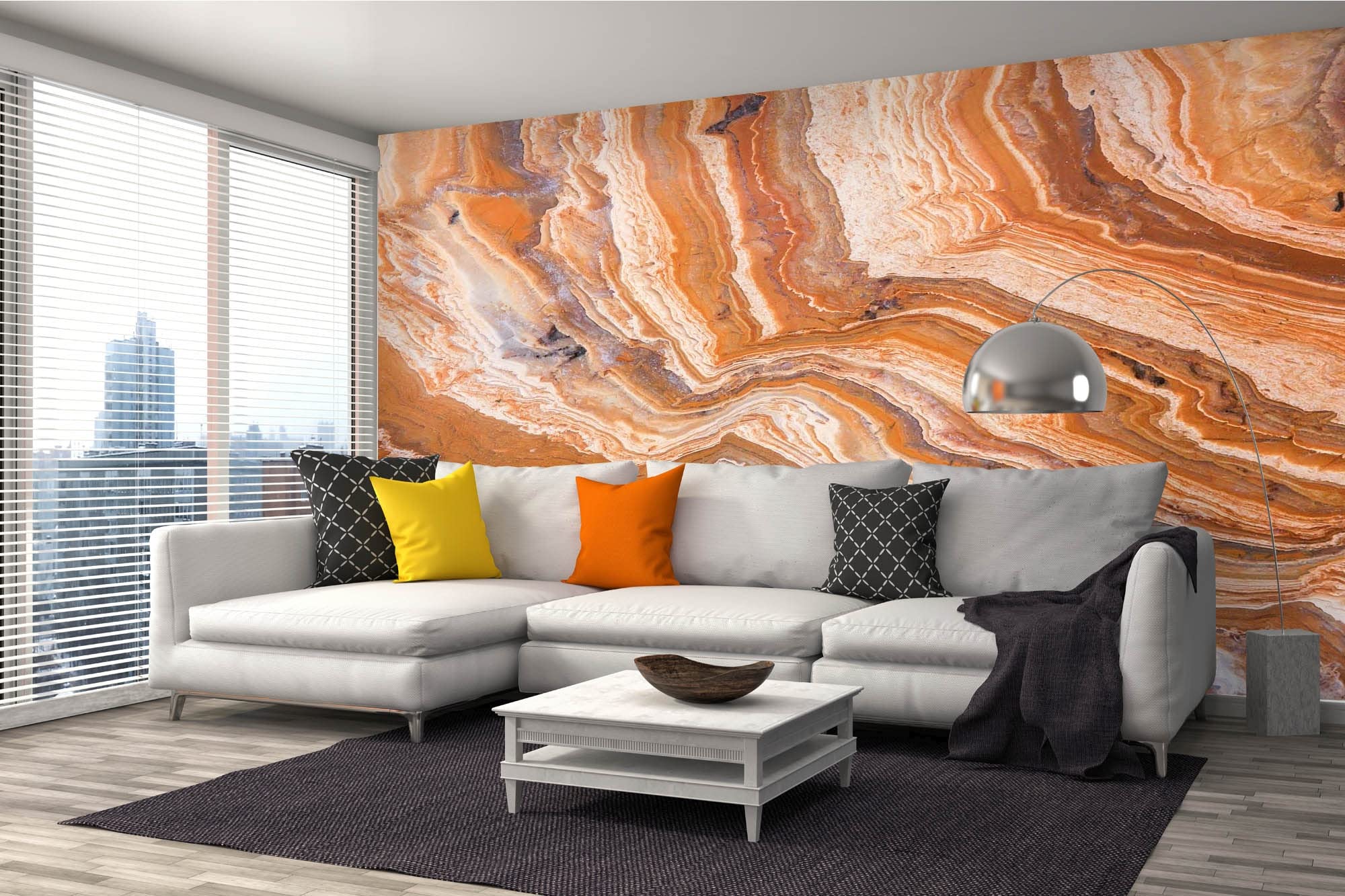 DIMEX LINE Non-Woven Photo Wallpaper Colorful Gemstone 375 x 250 cm - Non-Woven Wallpaper, wall Mural, wall Pictures - Wallpaper for Living Room, Bedroom, Office, Kitchen