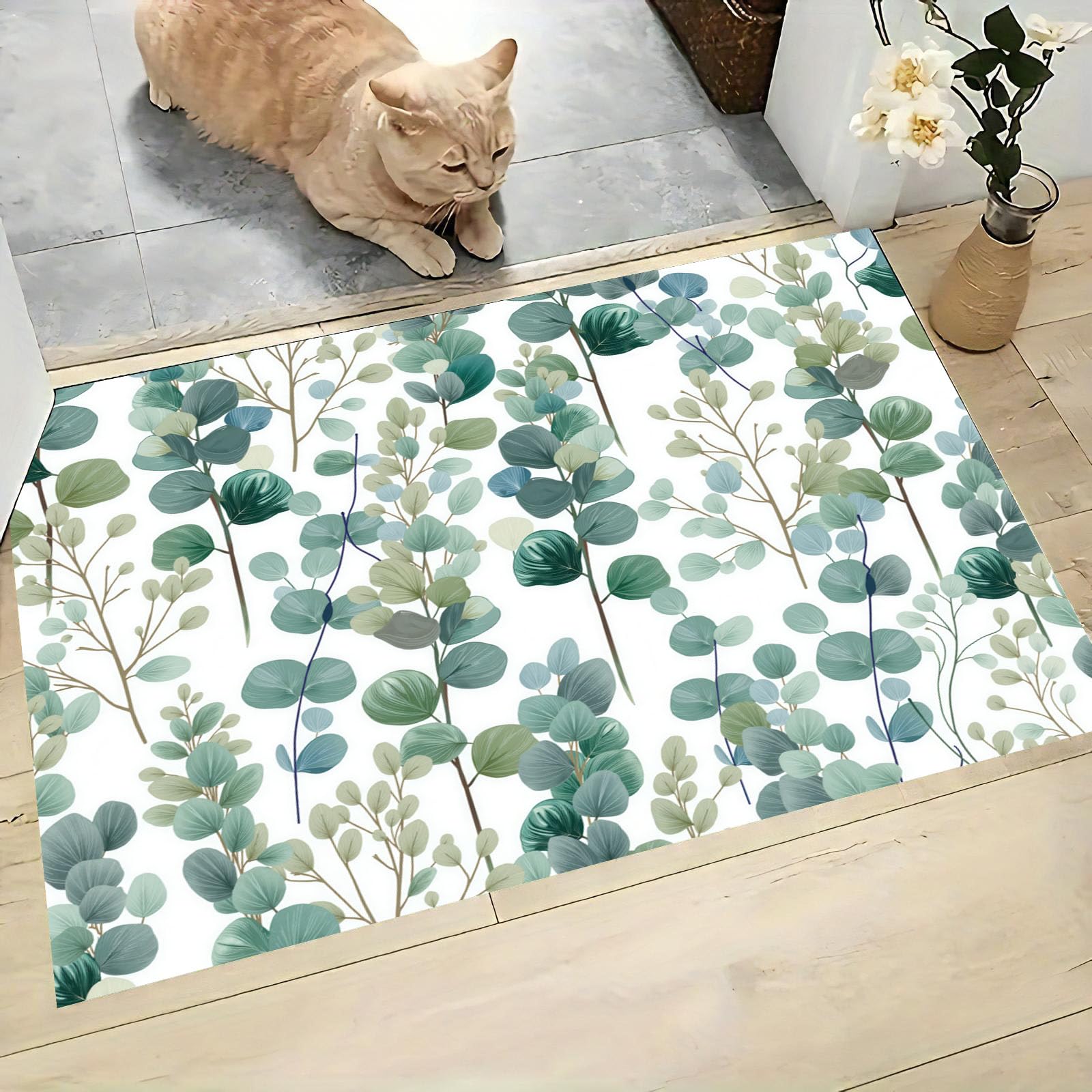Tapis de cuisine antidérapant lavable en machine 50x80 cm, idéal devant évier ou entrée