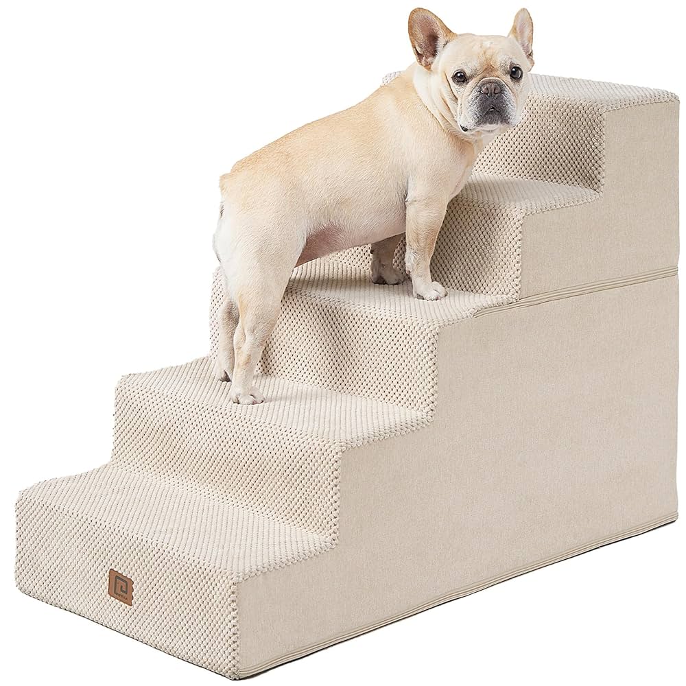 Pet Steps High Density Foam Dog Stairs For High Bed Sofa, 3/4/5