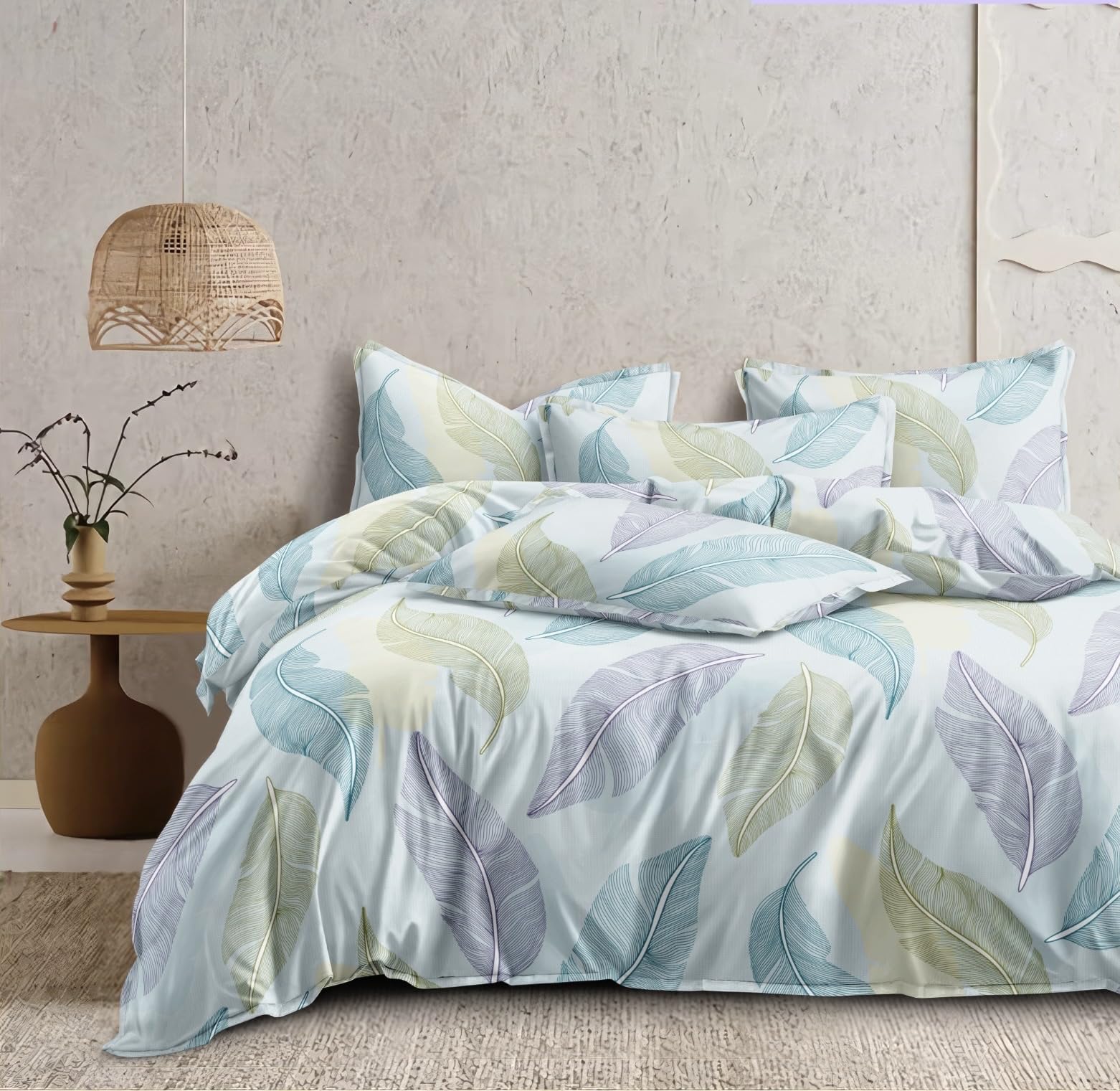 FASSCETE Microfiber Soft Cotton Super King Size Bedsheet for Double Bed, King Size 108 Inches X 108 Inches, 9 Feet, 275 X 275 cm with 2 Large Size Pillow Covers (Colour-4) (B0CV7MCKYZ) Amazon Price History, Amazon Price Tracker