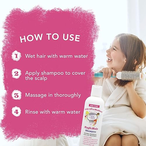 Miniatura 4 de MagicHalo Shampoo Champú Prevención de Piojos con Aceite Esencial Formulado para la Eliminación de Piojos en la Cabeza Sin Sulfatos ni Plaguicidas 8