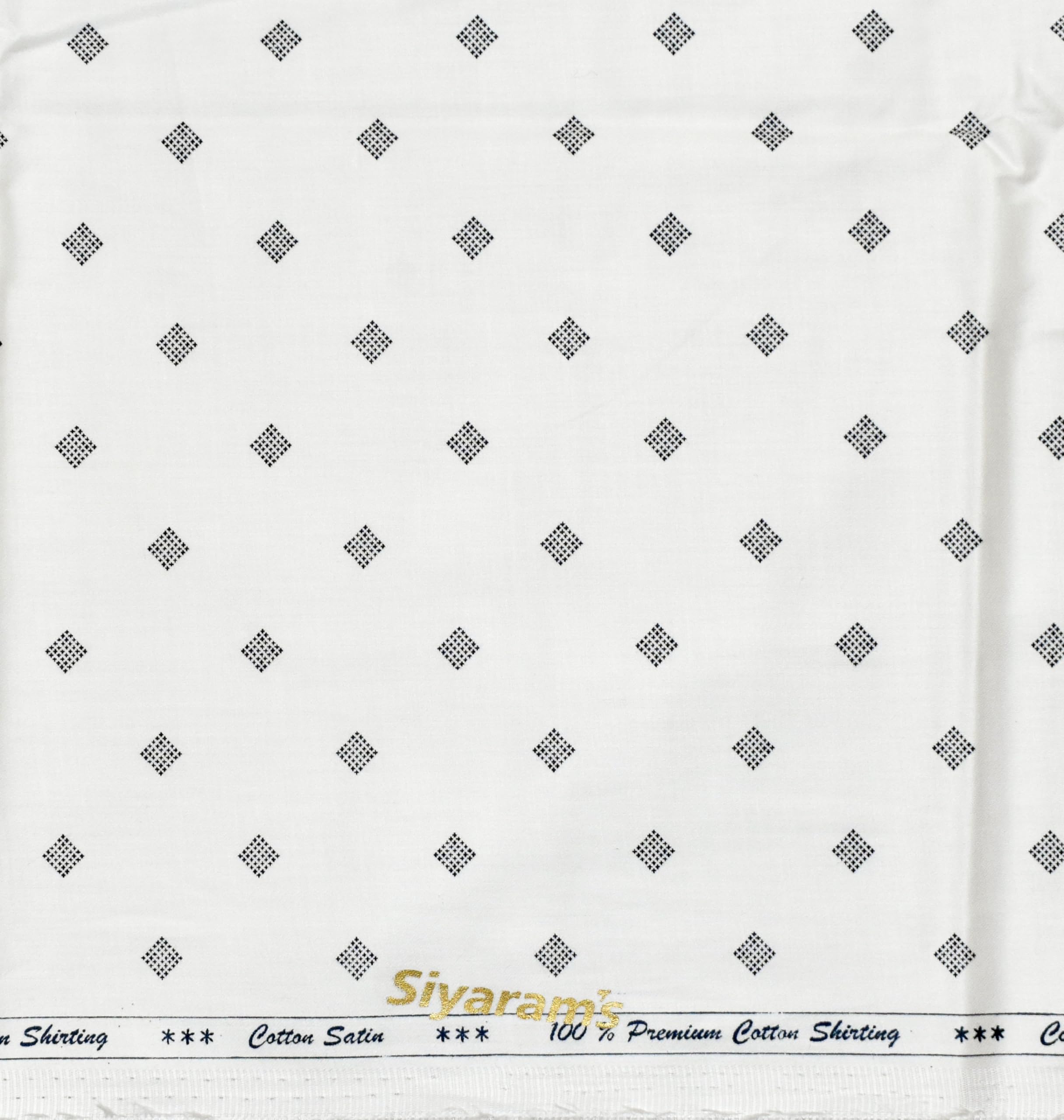 siyaram's 100% SUPERFINE COTTON WHITE COLOURED PRINTED UNSTITCHED SHIRT FABRIC -1.6 METRES - AN ASHA ASTHRALAY PRODUCT - AV1097-picture-7