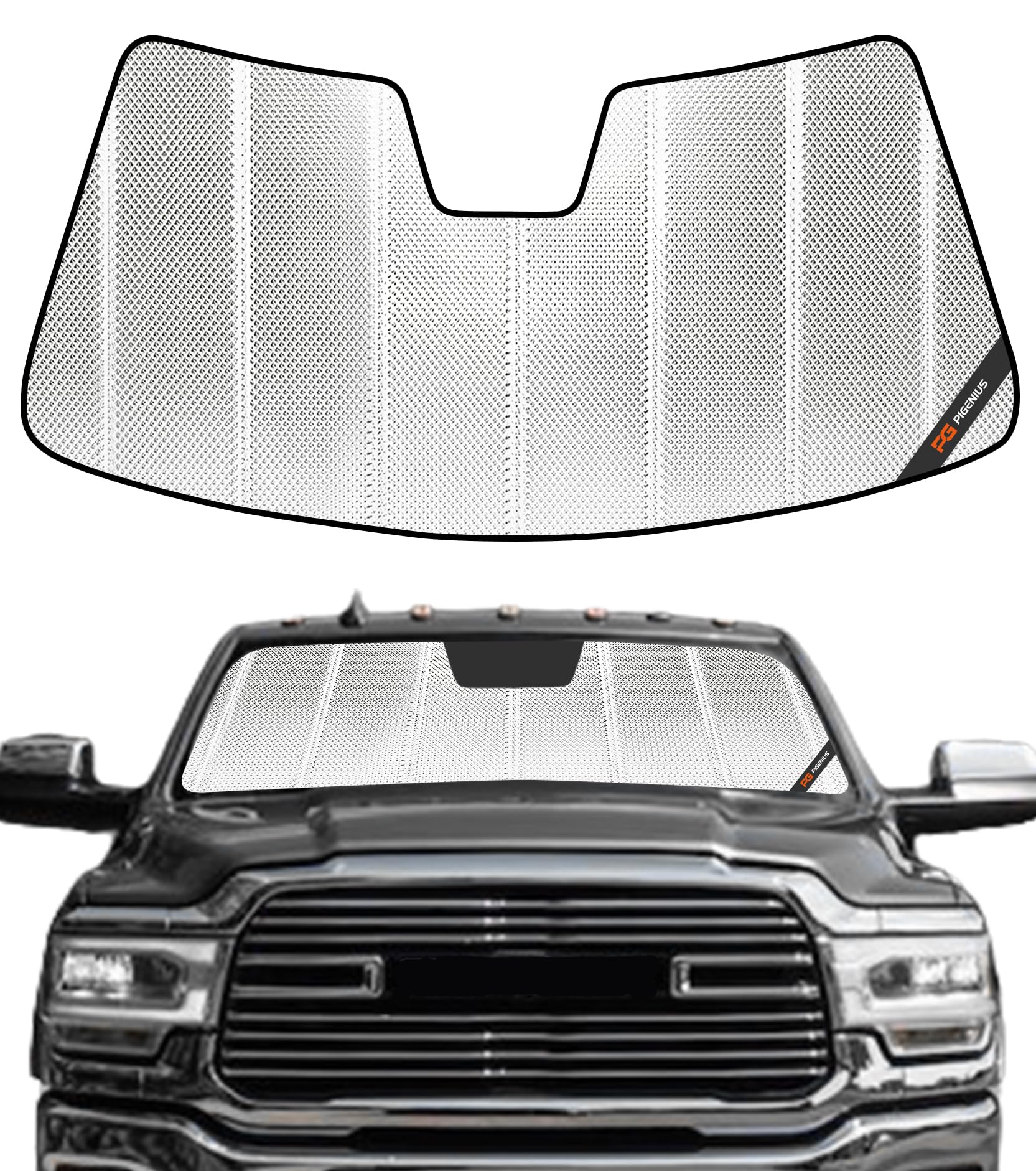 Amazon.com: Pigenius Windshield Sunshade for Ram 2500/3500/4500