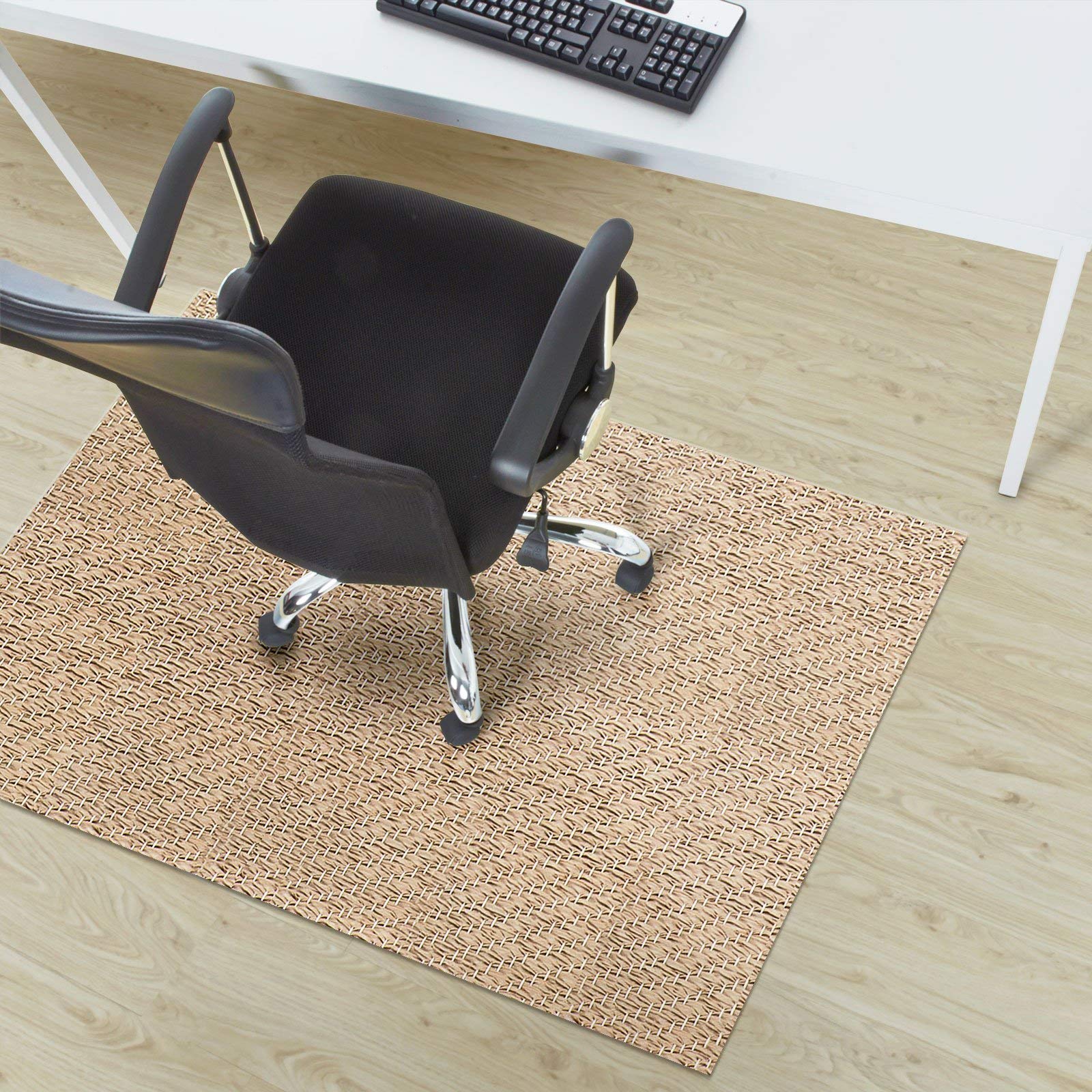 Tapis de protection de sol en vinyle pour sols durs - Tapis de chaise de bureau - Tapis de sol - 13 designs attrayants et de nombreuses tailles au choix (120 x 90 cm, Verona)