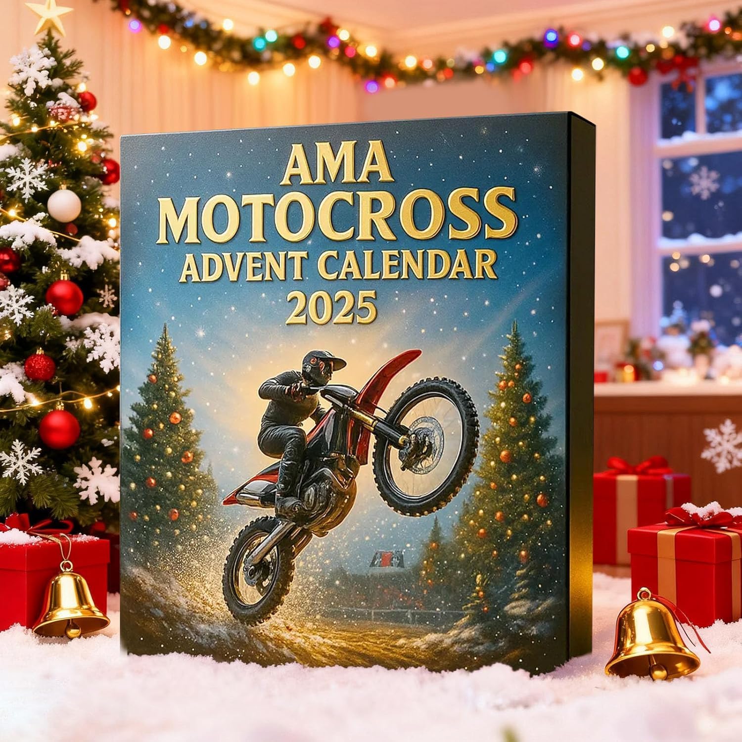 Motocross Adventskalender 2025 – 24 Mini-Motorrad Ornamente Aus Acryl Für Biker & Fans