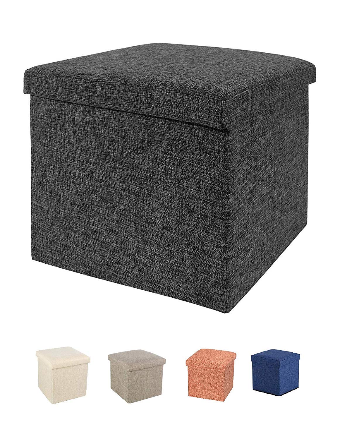 fastunbox (label) storage chair fabric foot rest solution stool for home storage organization (Multicolour)-image-36