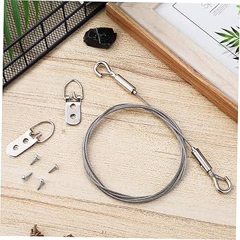 Amazon | LIFKICH 1 セット 高品質の画像吊り下げワイヤー 絵画