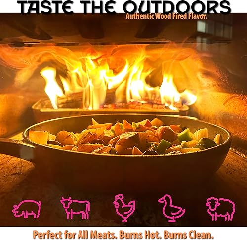 Miniatura 5 de Oak Mini Split 8" Cocina, Asar, Madera Ahumada, 1,248 Cu. in., Marrón