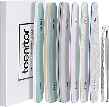 Amazon.co.jp: Teenitor ネイルファイルセット ジェルネイル用