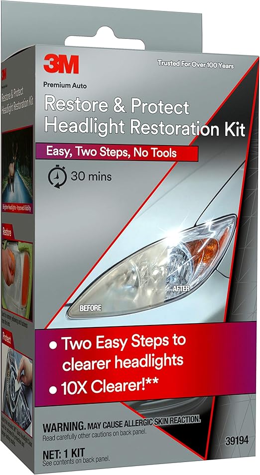 3M Auto Restore and Protect Headlight Restoration Kit