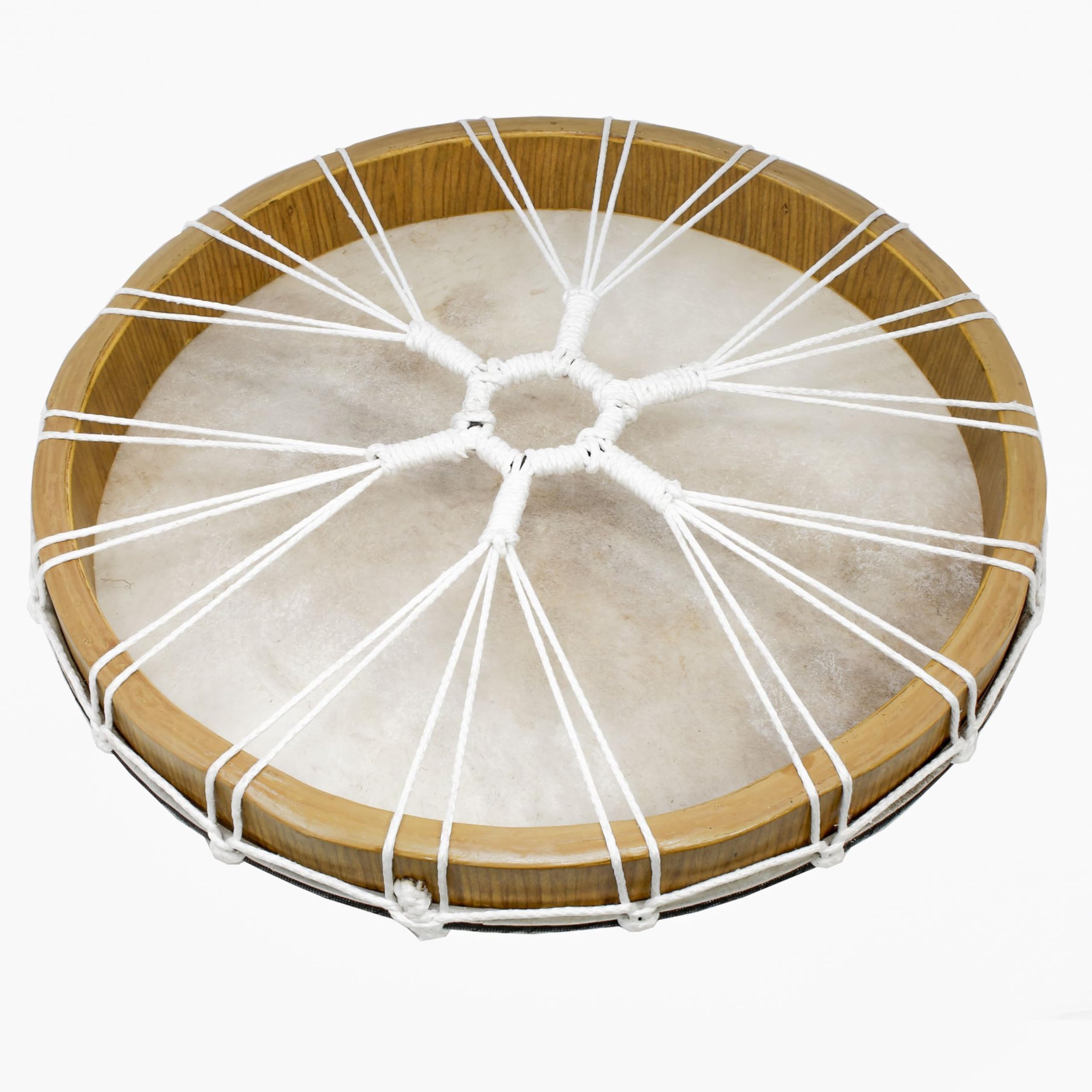 Terré Rahmentrommel rund, Mahagoni, m. Ziegenfell, 50cm