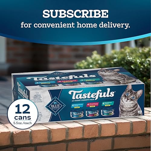 Miniatura 10 de Blue Buffalo Blue Tastefuls Natural Adulto Salsa Variedad Pack Comida húmeda para gatos