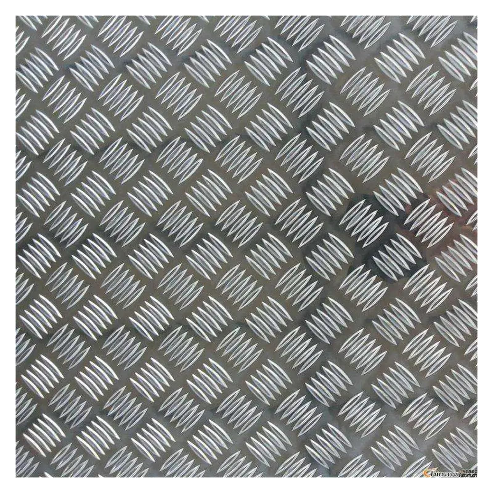 Aluminiowa płyta bieżnika, w kratkę, grubość 2 mm, 400 x 500 mm, antypoślizgowa blacha prętowa na schody, flo, do zastosowań przemysłowych, 1 sztuka