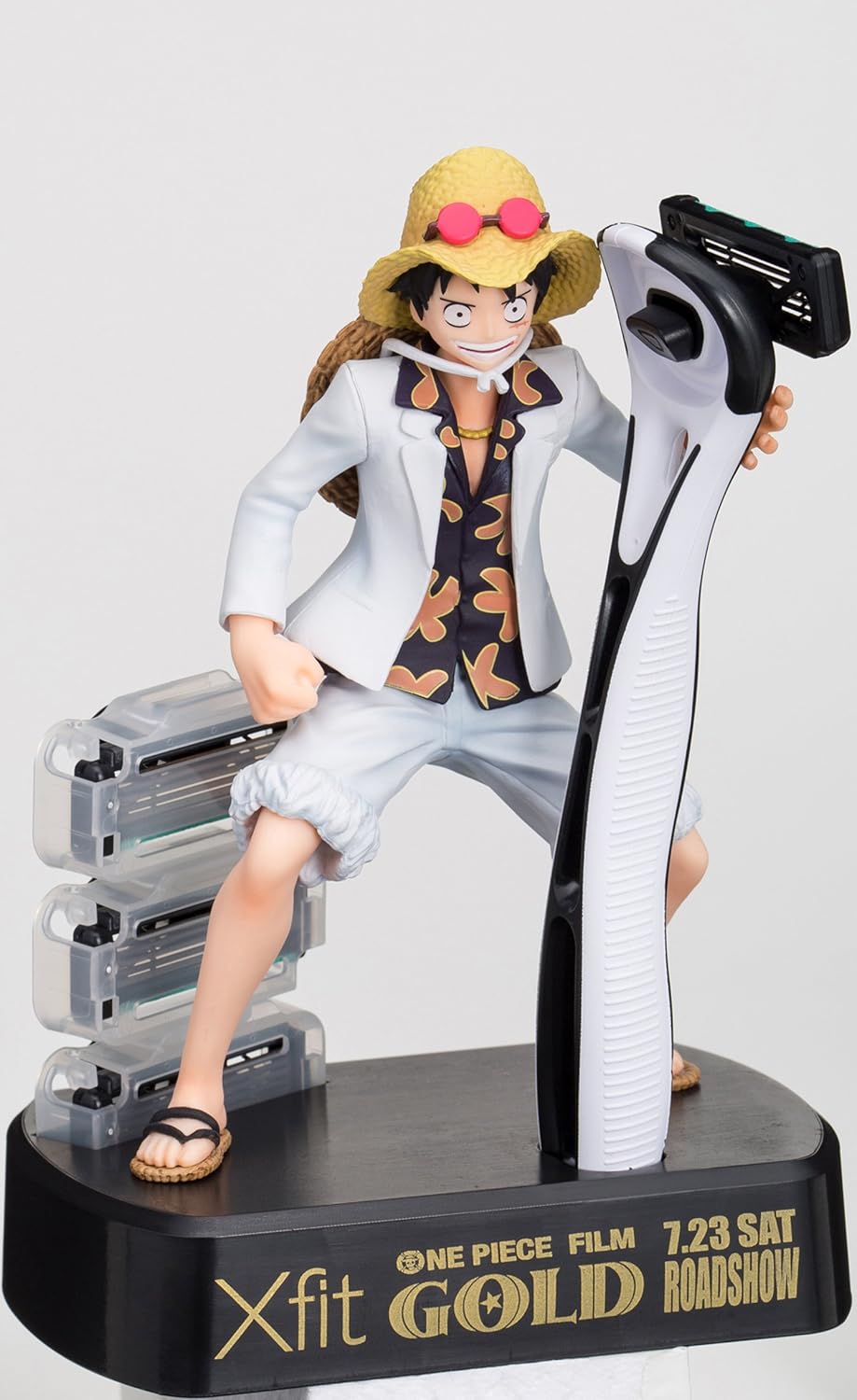 Amazon Co Jp Xfit クロスフィット 5枚刃カミソリ ワンピース企画 第2弾 3コパック オリジナルホルダースタンド ルフィ ホビー Amazon Co Jp Xfit クロスフィット 5枚刃カミソリ ワンピース企画 第2弾 3コパック オリジナルホルダースタンド ルフィ ホビー