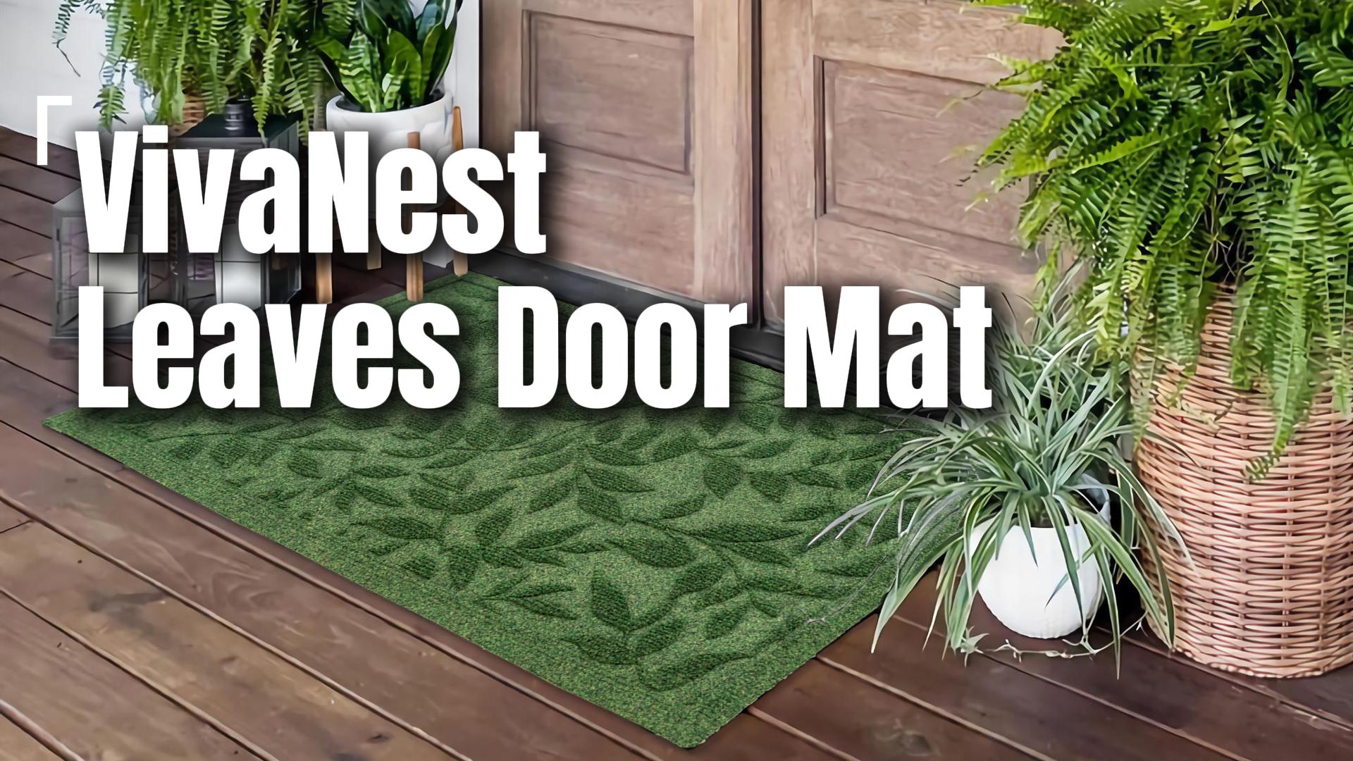 Amazon.com: VivaNest Green Leaves Outdoor Indoor Entrance Door mat