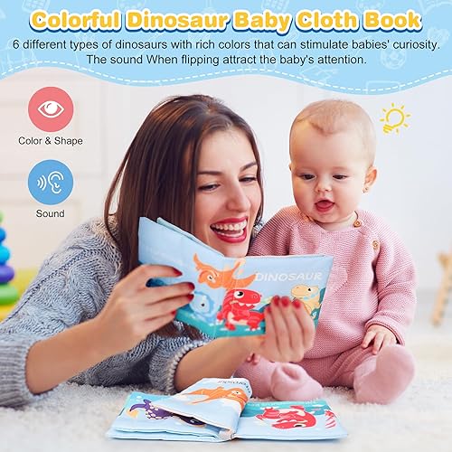 Miniatura 10 de Juguetes Montessori para bebés de 0 a 6 meses, juego educativo de aprendizaje 7 en 1, juguetes para recién nacidos de 6 a 12 meses, bola arcoíris,